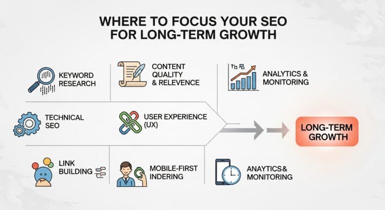 Where to Focus Your SEO for Long-Term Growth Where to Focus Your SEO for Long-Term Growth